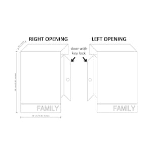 Modern Personalized Metal Mailbox: Large Wall Mounted, Powder Coated Steel image 14