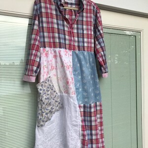 handmade sustainable clothing original The Dianna Tunic: Size XL-1X upcycled hippie gypsy shabby chic Melbury Road. eco friendly