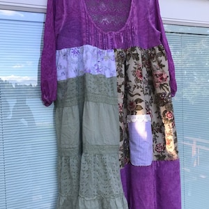 The Charlotte Upcycled  Frock: Size S-M, shabby chic, eco friendly, sustainable clothing, vintage lace, handmade, Melbury Road.