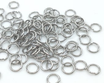 4mm/6mm/8mm/10mm 316 Stainless Steel Jump Rings 100pcs