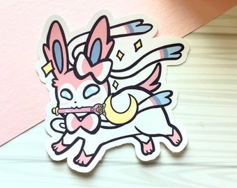 Cute Kawaii Magical Waterproof Sticker |  Magical Girl, Adorable and Cute |  Pastel Theme