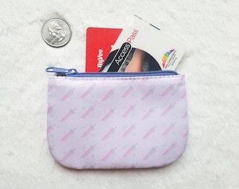 Kawaii Cute Buster Sword Patterned Zipper Coin Purse | Adorable Pastel Theme