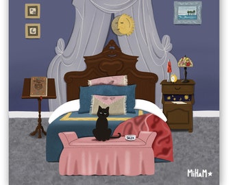 Chat Salem Etsy France Chat Salem Etsy France