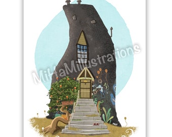 Illustration imprimée - Maison de Luna Lovegood - Harry Potter - Affiche - Poster