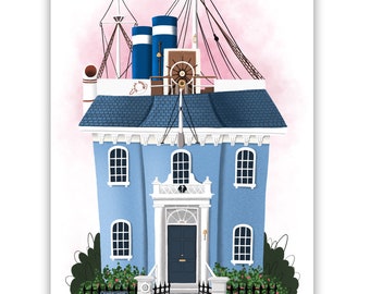 Printed illustration - Admiral Boom's House - Poster - Poster