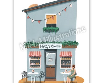 Illustration imprimée - Molly's Cookies - Affiche - Poster