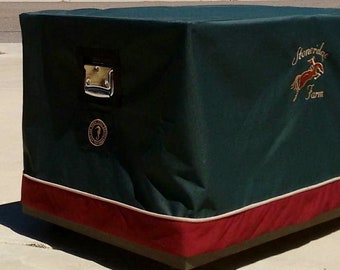 Horse Tack Trunk Covers, Free Embroidered Lettering or Monogram, Horse Trunk Cover, Tack Box Cover