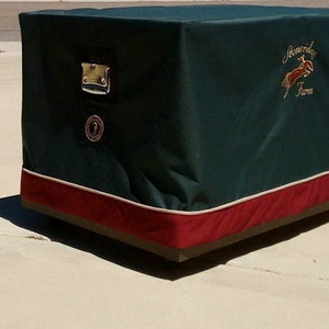 Horse Tack Trunk Covers, Free Embroidered Lettering or Monogram, Horse Trunk Cover, Tack Box Cover