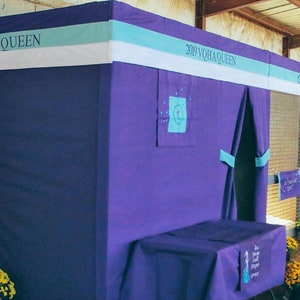 Complete Corner Tack Stall Package With 2 Valances and 1 Banner, Tack Stall, Wall Drape, Corner Stall, Aisle End, Stall Drape Package