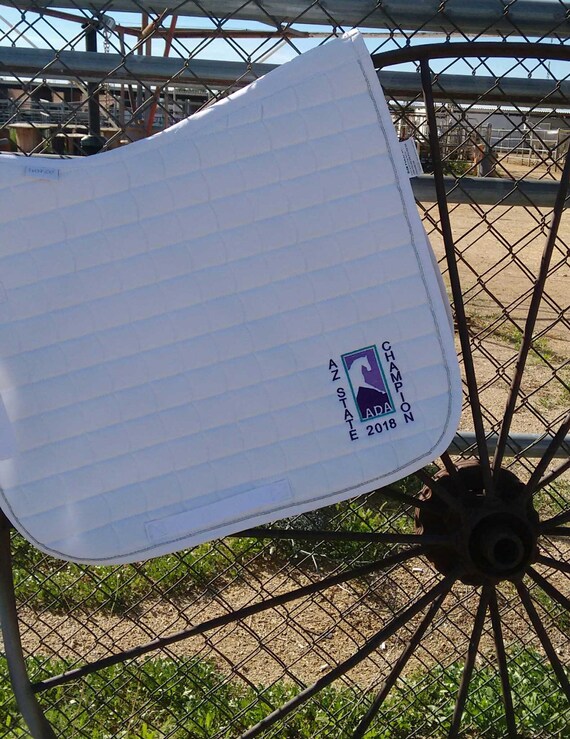 Saddle Pad Custom Saddle Pad Embroidery Horse Equine Etsy