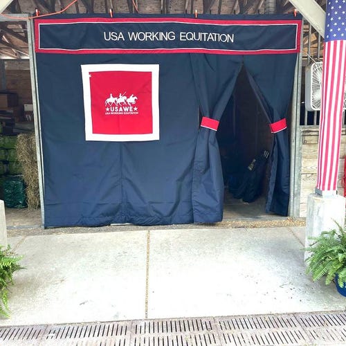Complete Tack Stall Package With Valance & Banner, Tack Stall Front, Valance, Banner, Barn Drape Package, Stall Drape Package