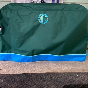 Tack Box Cover, Free Embroidered Lettering or Monogram, Horse Trunk Cover