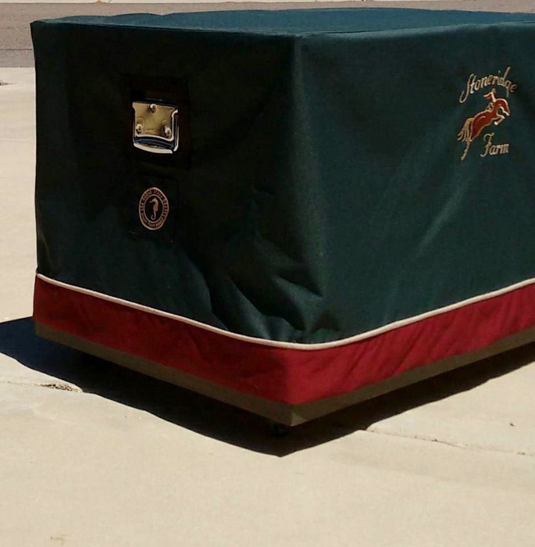 Horse Tack Trunk Covers, Free Embroidered Lettering or Monogram, Horse