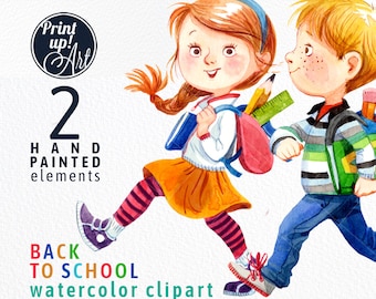 Boy And Girl Clipart Etsy