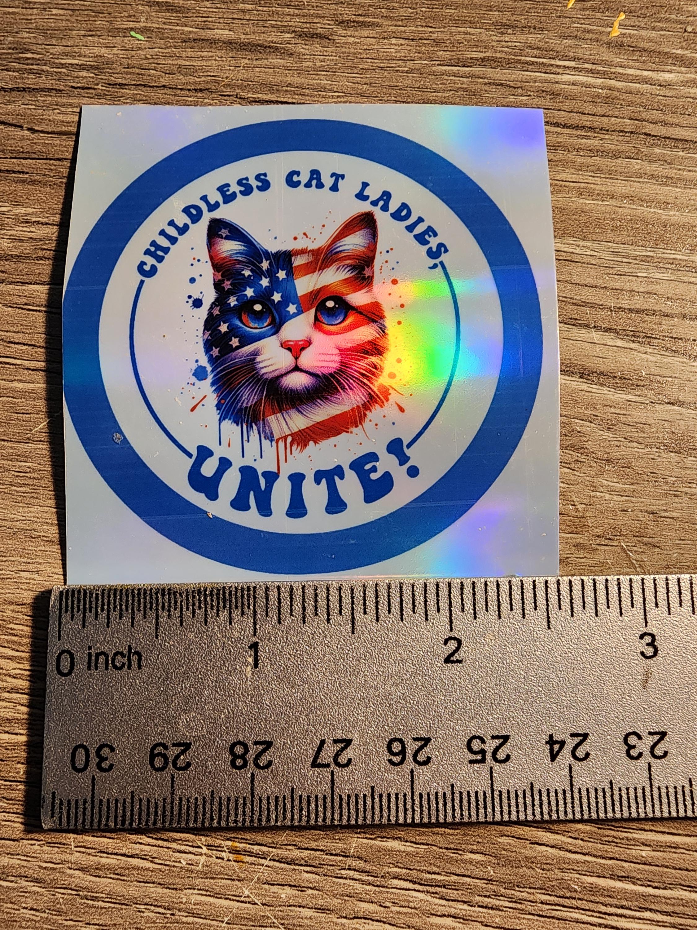 マーク CATERPILLAR CAT Ladies Childless Cat Ladies Unite Sticker - Etsy