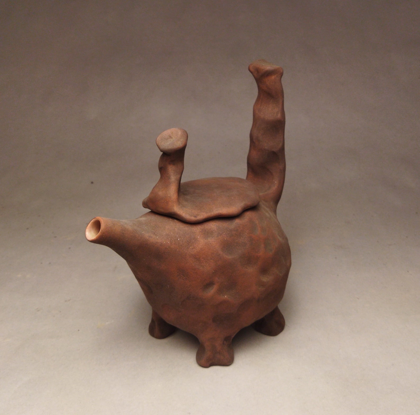 Sculptural ceramic teapot Small column 1 Studio Etsy