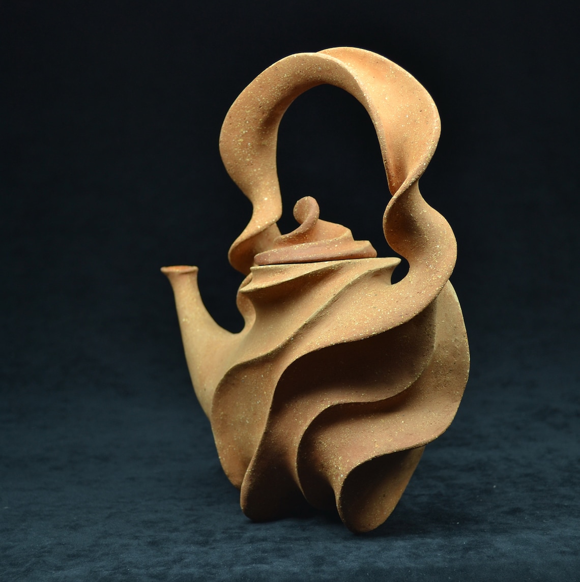 Hand built ceramic teapot Typhoon Sculptural Etsy