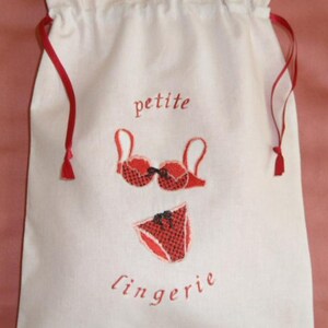 sac pour petite lingerie en coton