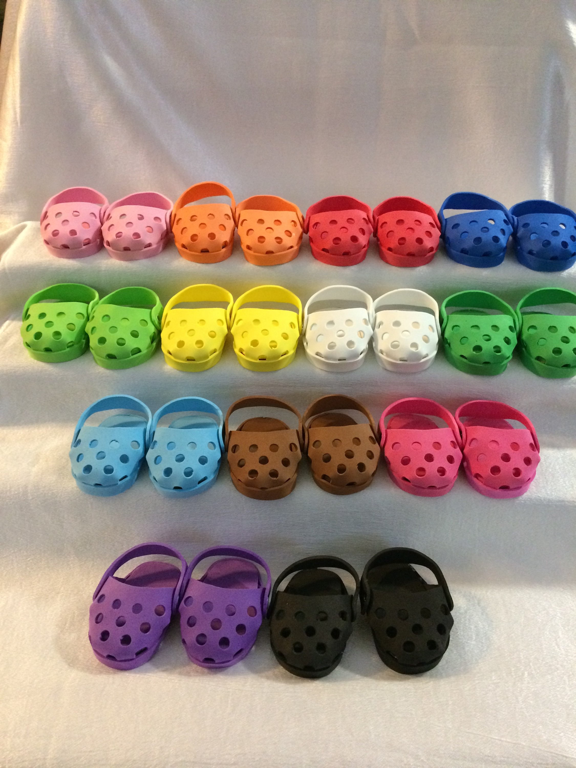 Foam Clogs for 18" Doll-FSG