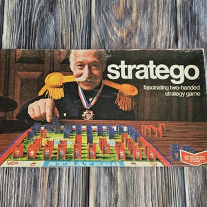 Vintage STRATEGO Classic Game of Battlefield Strategy Milton Bradley 1975