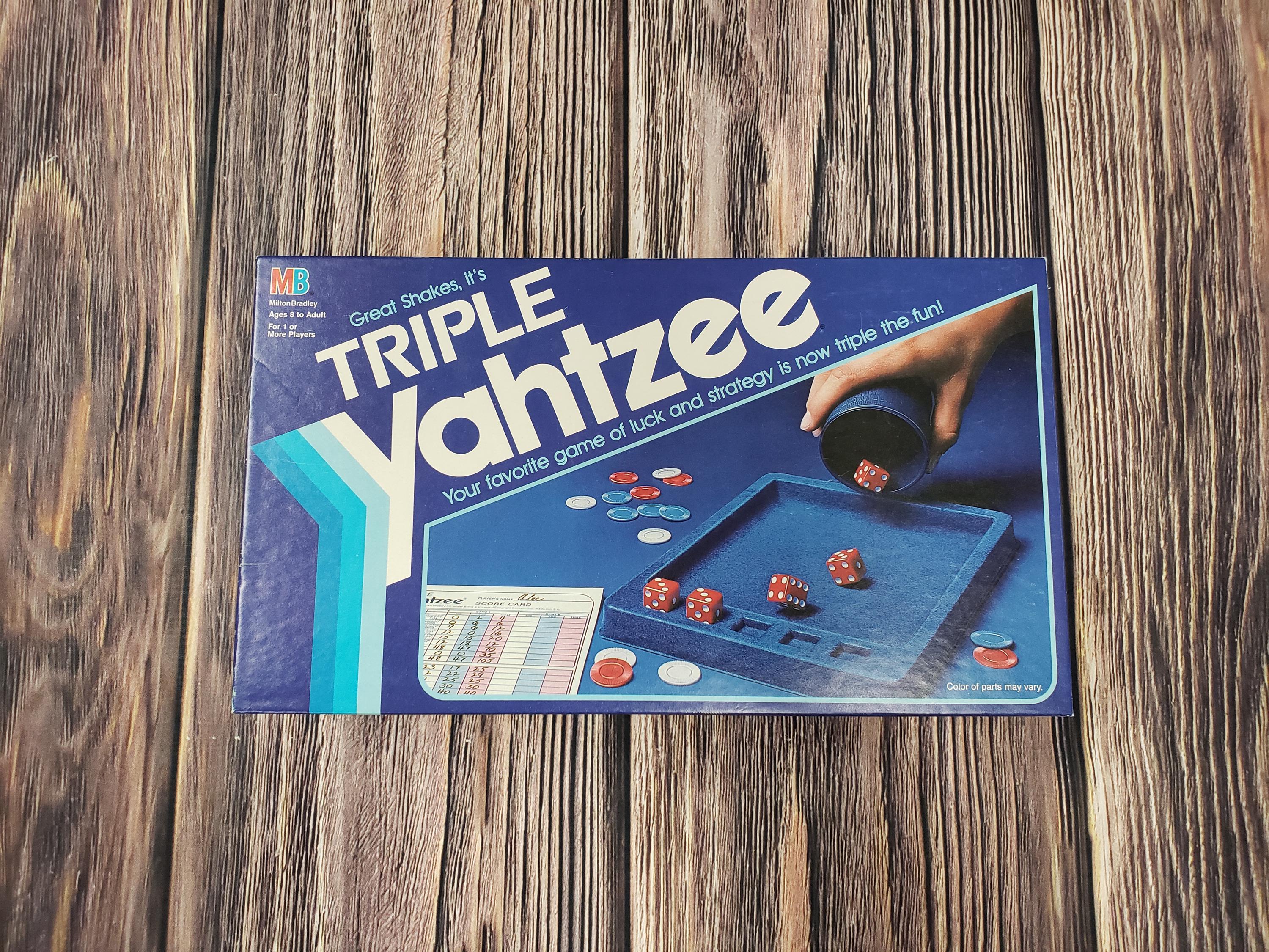 やかん　レコード3枚セット Vintage Triple YAHTZEE 1982 From Milton Bradley - Etsy