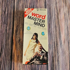 Vintage WORD MASTER MIND Game 1972 by Invicta