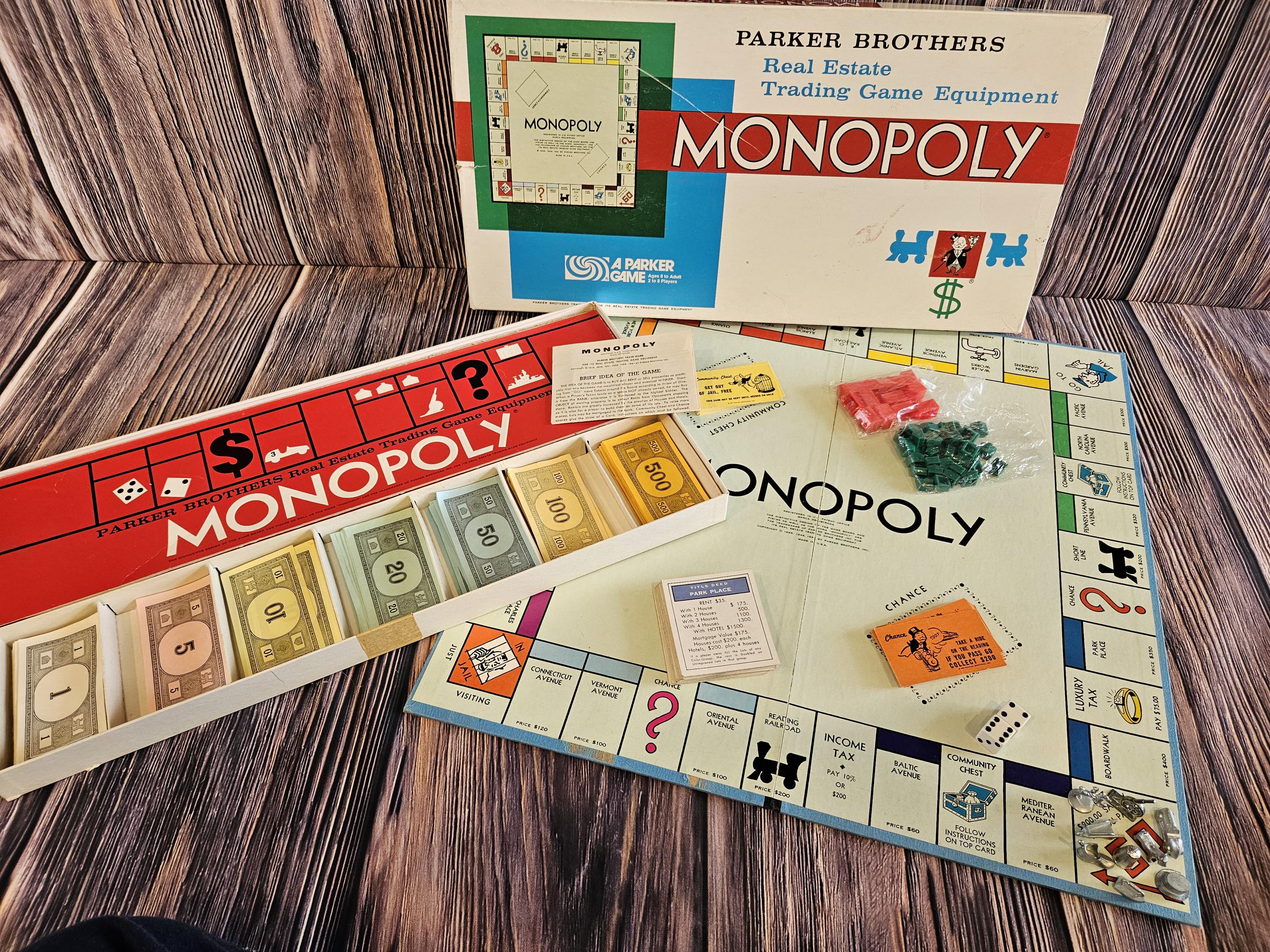 ヴィンテージモノポリーゲーム 1961年 パーカーブラザーズ 不動産取引