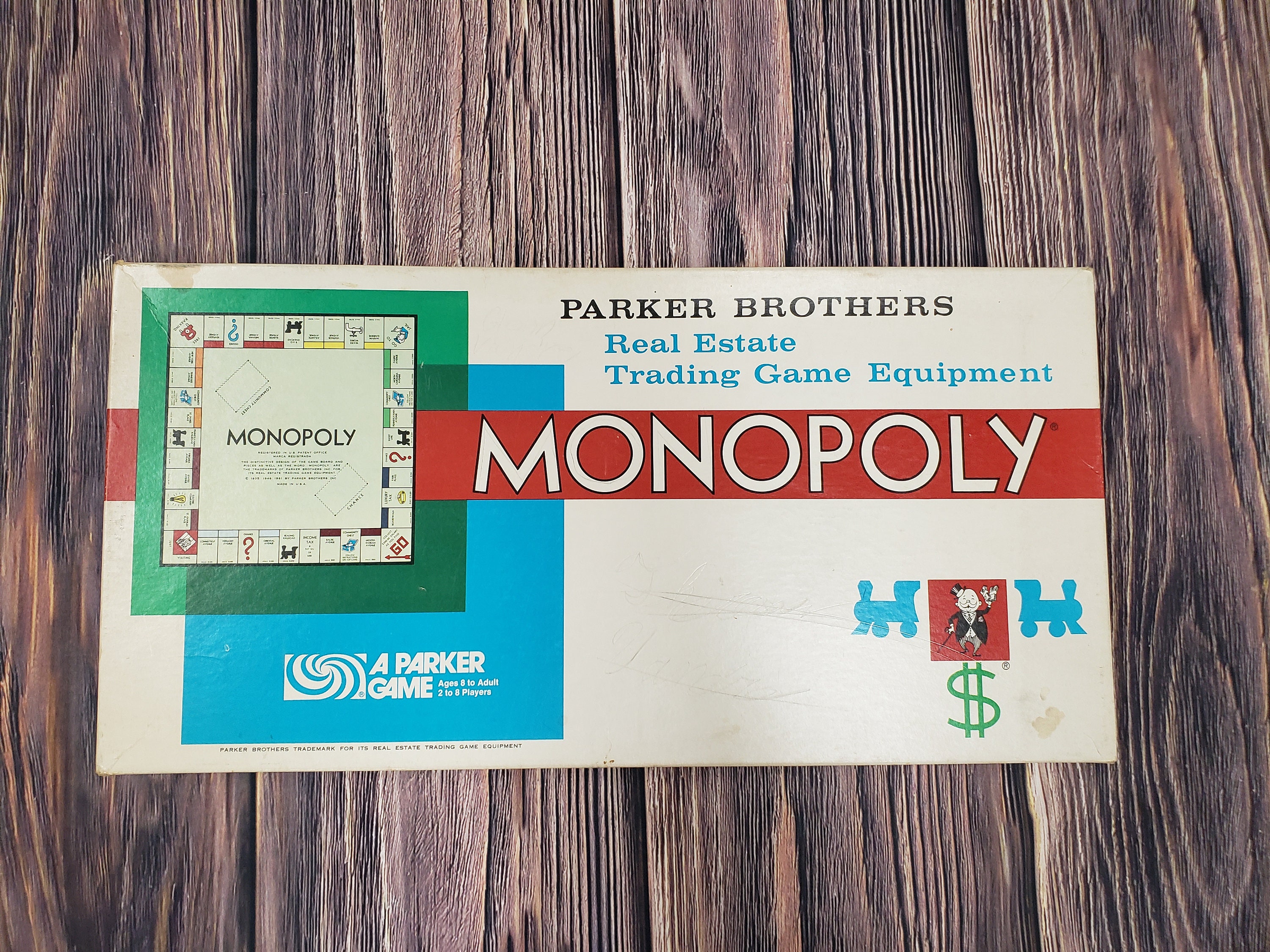 Vintage Monopoly Game 1961 Parker Brothers Real Estate Trading