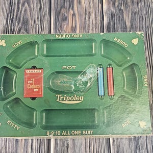 Edición para jugadores vintage Tripoley 1968 Cadaco