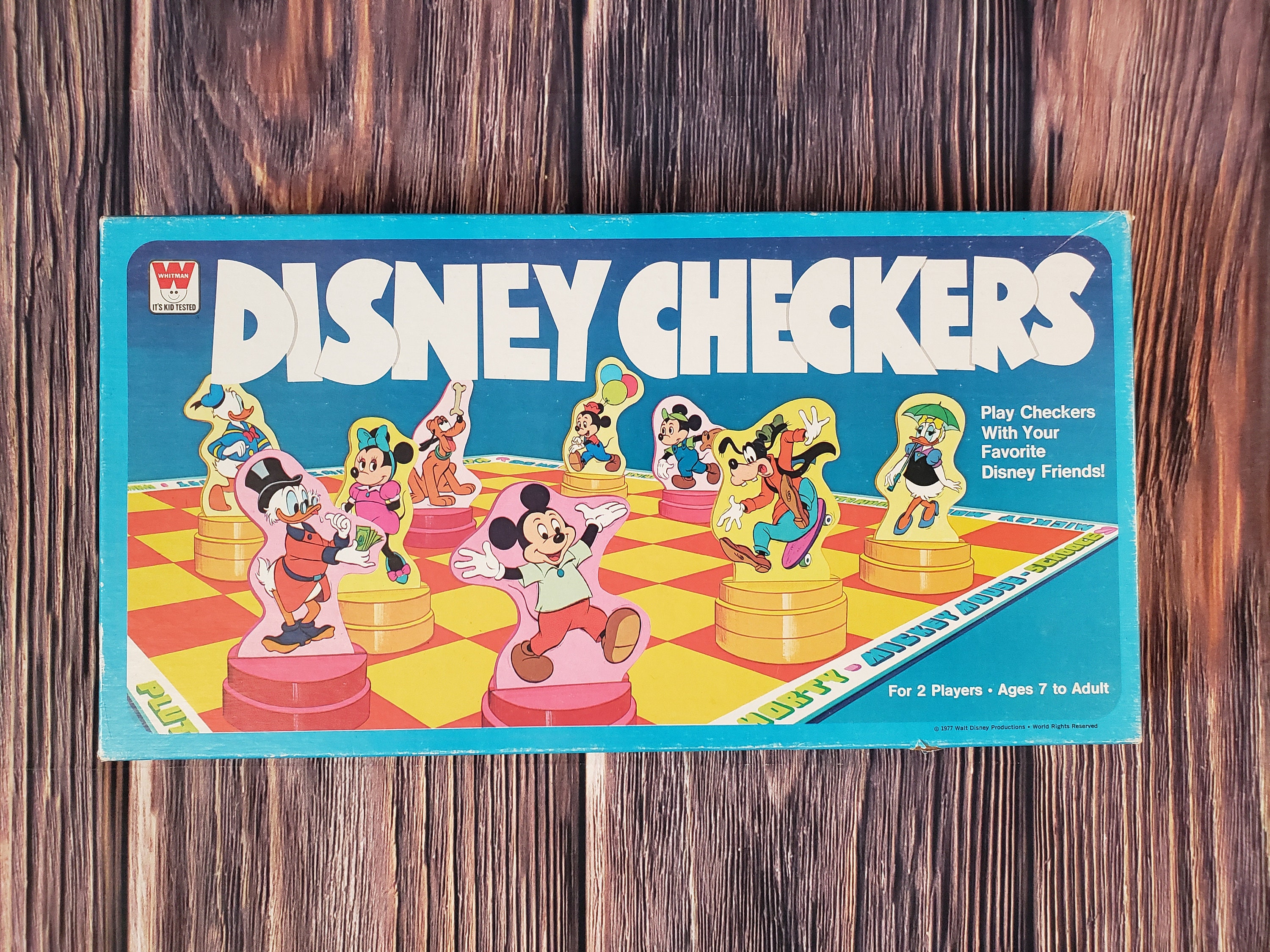 Vintage DISNEY CHECKERS Game 1977 Whitman - Etsy Australia