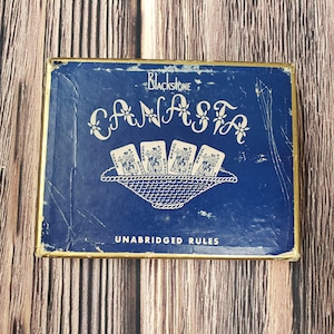 Vintage Blackstone Canasta Tray 1951 Onverkorte regels
