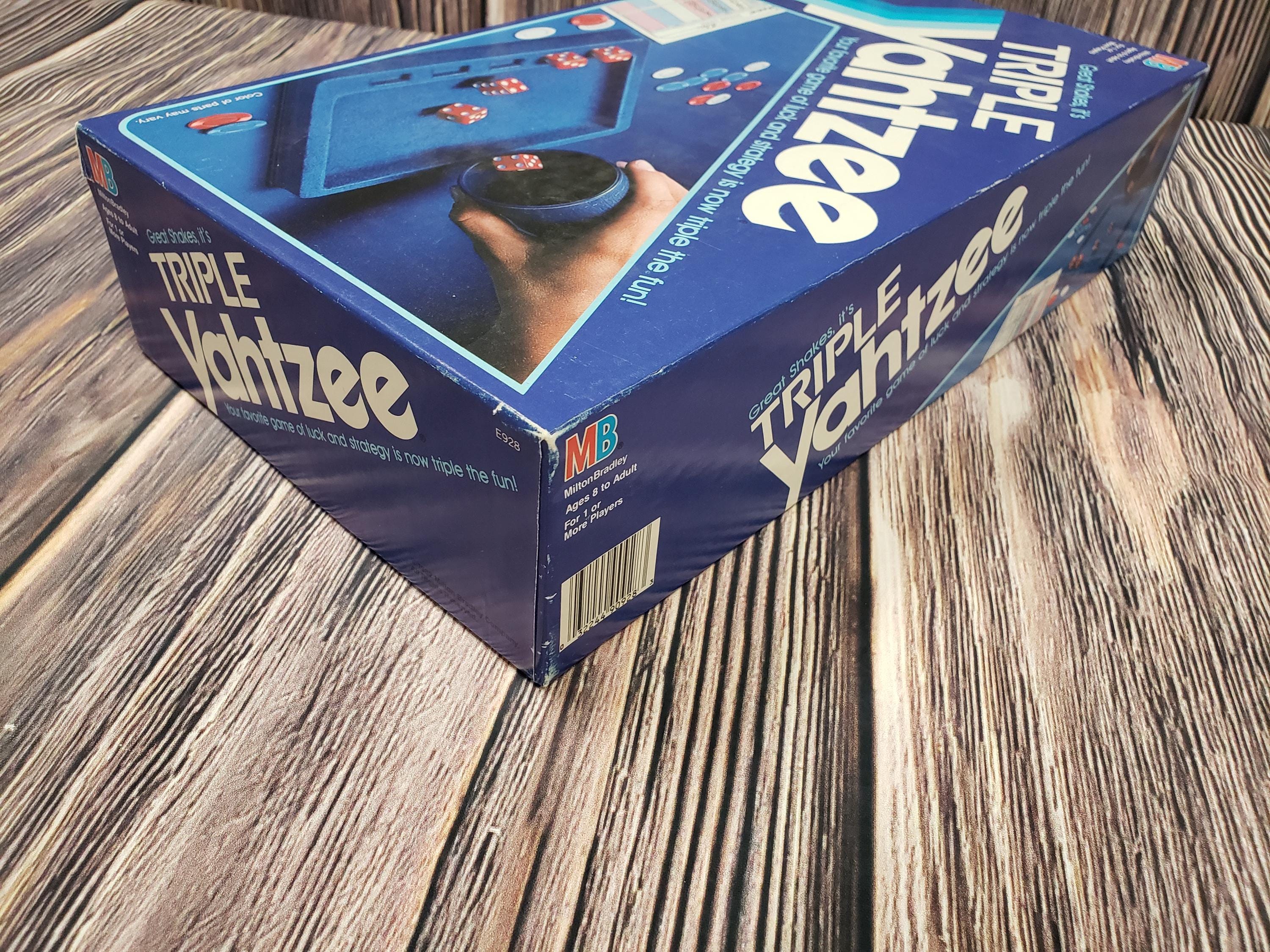 Vintage Triple YAHTZEE 1982 From Milton Bradley - Etsy