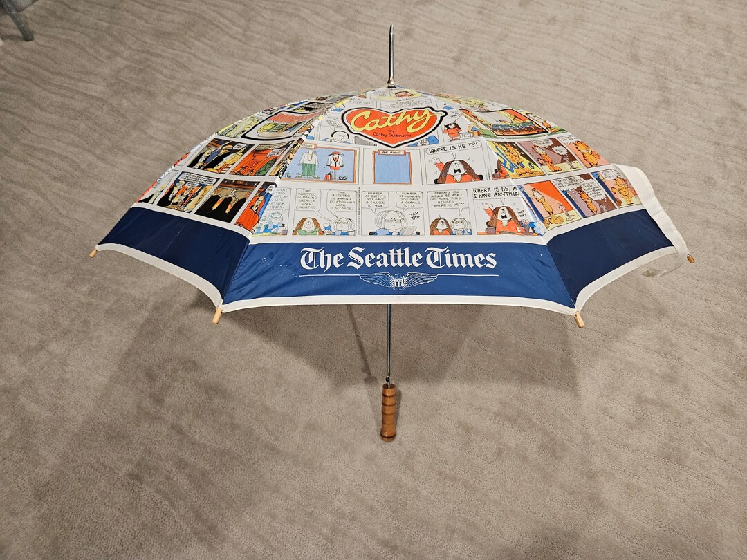 Vintage seattle times comics umbrella etsy