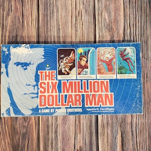 Vintage The Six Million Dollar Man 1975 Parker Brothers
