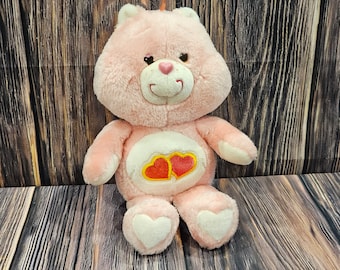 Vintage LOVE-A-LOT BEAR Plush Care Bears Stuffed Toy