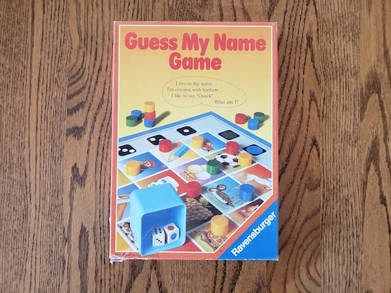 Lilla gammelklog reparere Vintage Ravensburger Guess My Name Game 1988 | Etsy