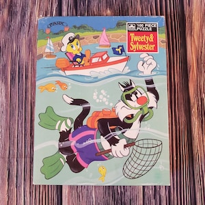 Vintage Tweety and Sylvester 100 piece jigsaw puzzle 1983 Golden
