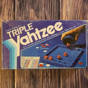 Vintage Triple YAHTZEE 1982 from Milton Bradley