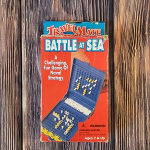 Vintage Travel Mate Battle at Sea game like Battleship