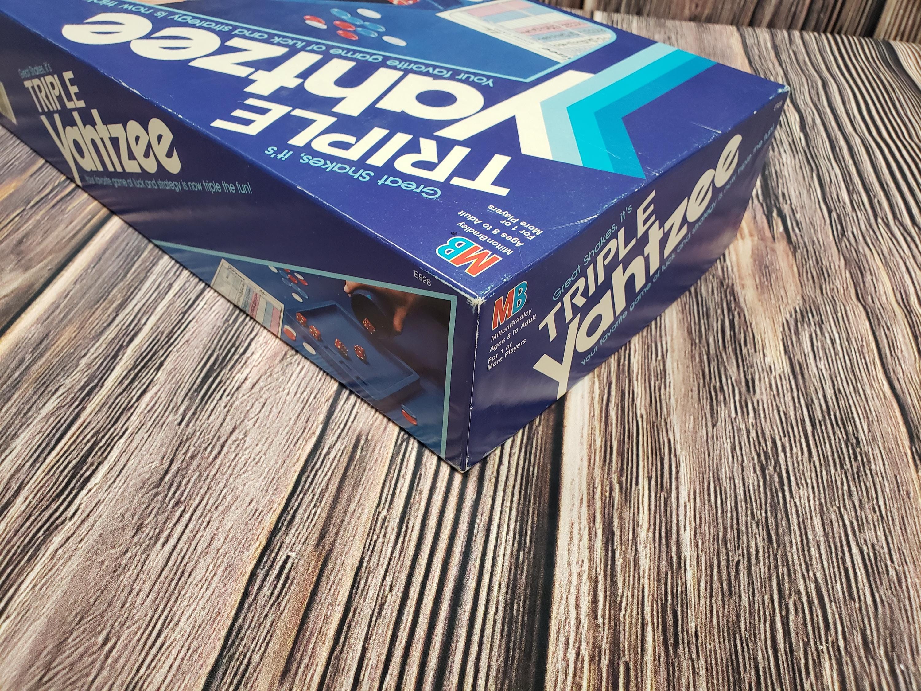 Vintage Triple YAHTZEE 1982 From Milton Bradley - Etsy