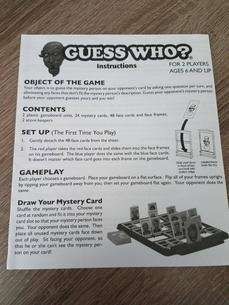 Personalized Guess Who Game - Etsy