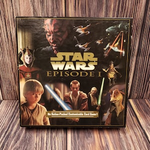 Vintage Star Wars Episode I Personalisierbares Kartenspiel von Decipher