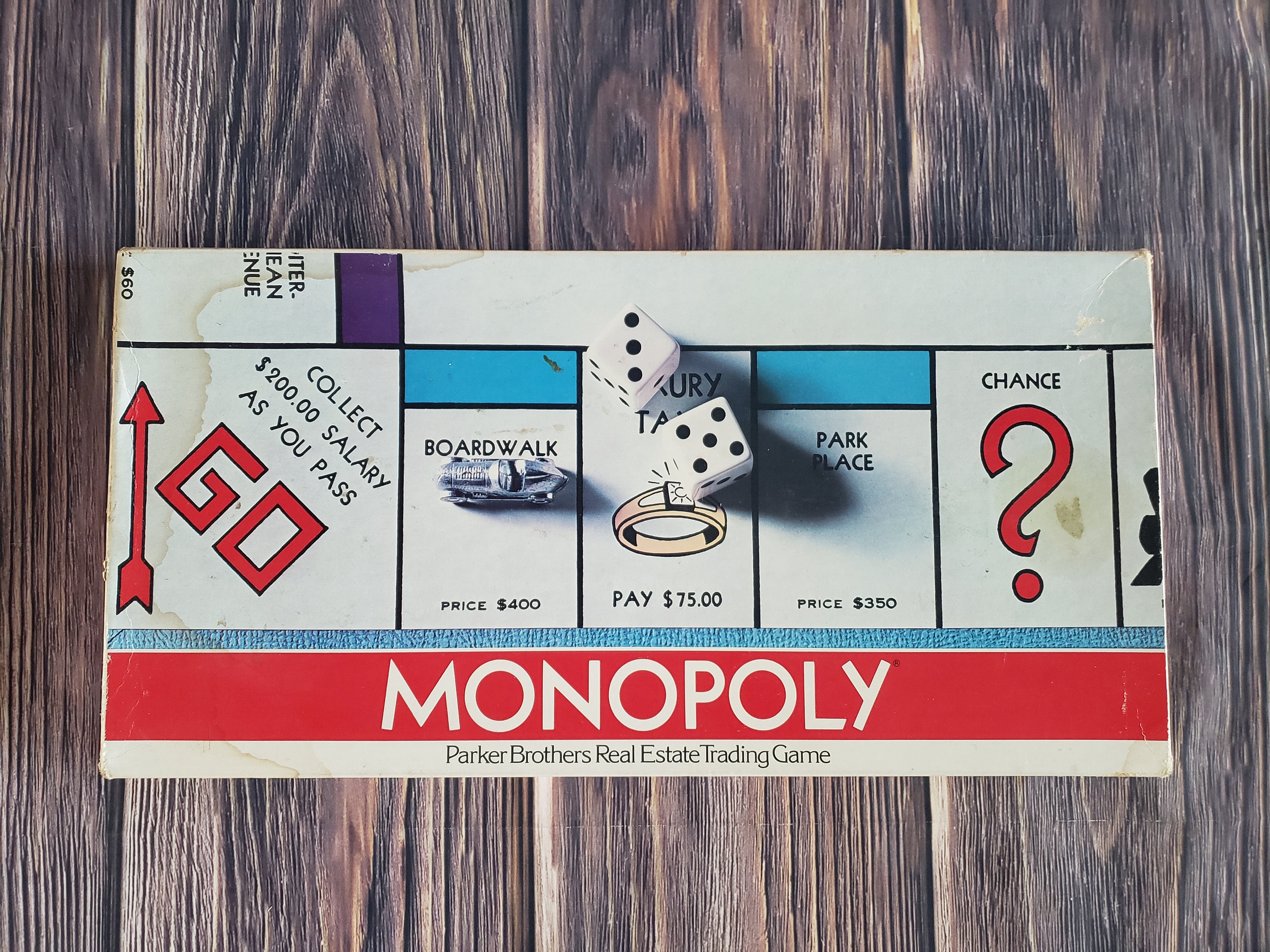 Vintage 1964 Monopoly Game by Parker Brothers Red Oversize -  Portugal