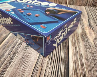 Vintage Triple YAHTZEE 1982 From Milton Bradley - Etsy