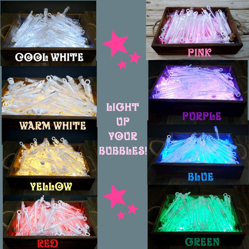 Custom Bubble Wand Boxes 19 Colors Available With Various Etsy