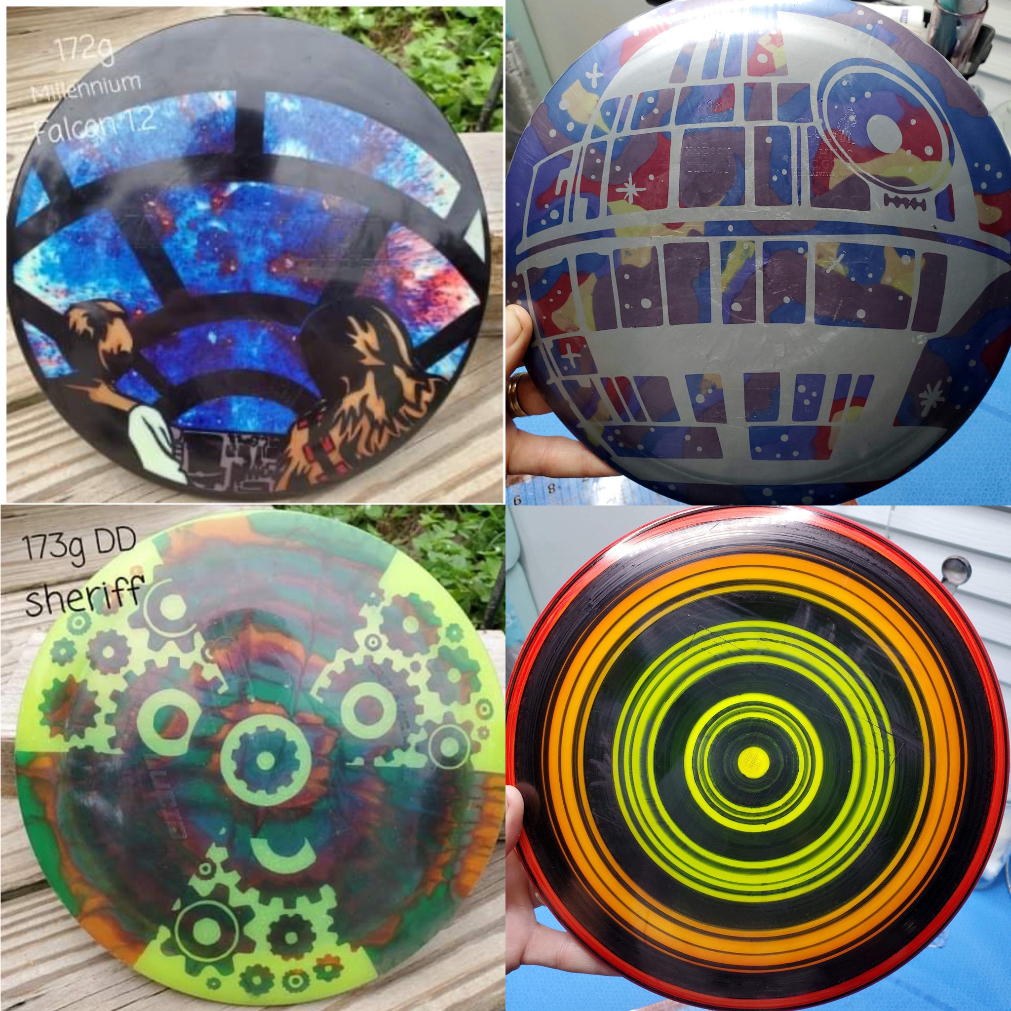 Custom Hand Dyed Disc Golf Discs What you see is what you Etsy