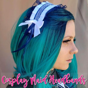 Cosplay Maid Headbands - Handmade - Many Colors To Choose From - Can Add Bells