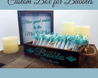 Custom Bubble Wand Boxes - 19 colors available with various painting options-Can add lights -Add Vinyl wording to your box for customization