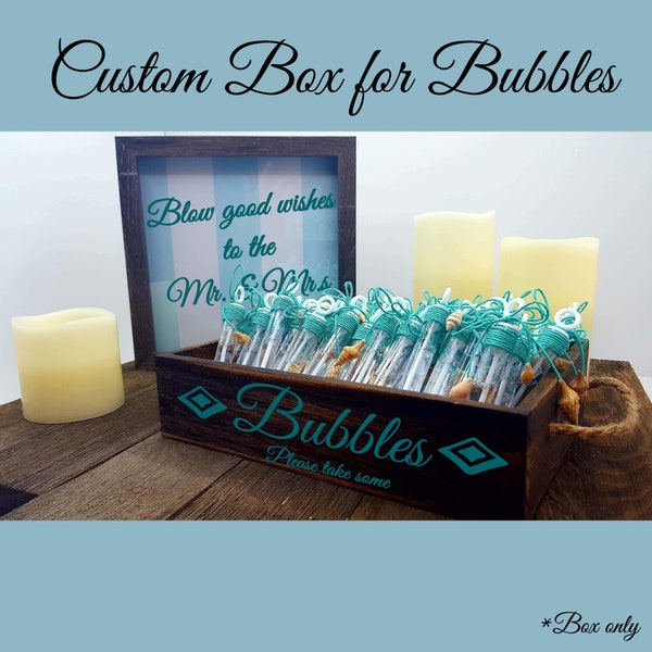 Custom Bubble Wand Boxes - 19 colors available with various painting options-Can add lights -Add Vinyl wording to your box for customization