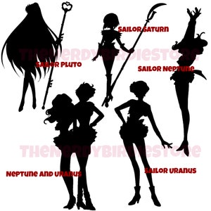 Anime Scouts Silhouette Decals Maten: Small 5 en Large 10 Kies ontwerp, kleur en maat Ook stencils afbeelding 1